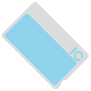 ICカード【8種類】薄水色のICカード