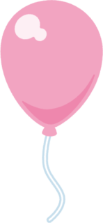 風船【4種類】ピンクの風船