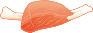 生肉と肉焼き器