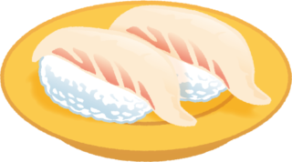 鯛のお寿司【3種類】回転寿司の鯛