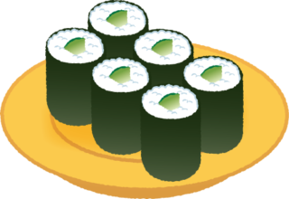 カッパの巻き寿司【3種類】回転寿司のカッパ巻き
