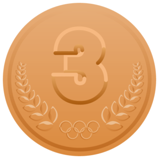 オリンピックな 金 銀 銅メダル銅メダル