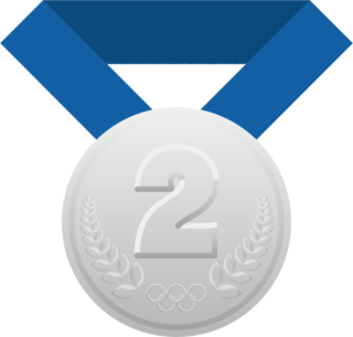 オリンピックな 金 銀 銅メダル（帯付き）銀メダル