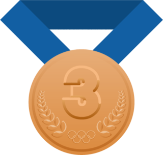 オリンピックな 金 銀 銅メダル（帯付き）銅メダル