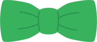 蝶ネクタイ（4色）緑の蝶ネクタイ